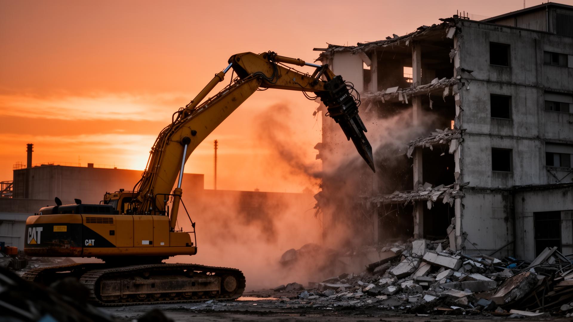 Demolice průmyslové haly